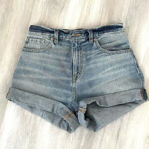 BDG Denim High-Waisted Mom Shorts